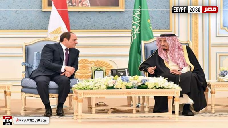 الرئيس السيسي وملك السعودية