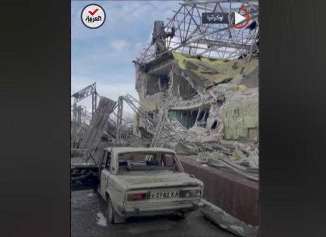 شاهد.. آثار الدمار بمبنى مستشفى في بلدة إيزيوم الأوكرانية «فيديو»