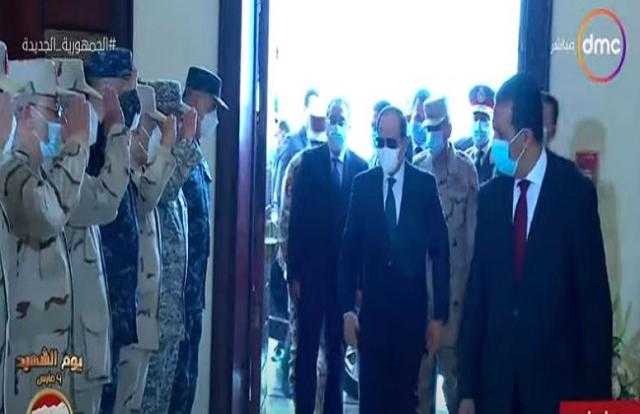 وصول الرئيس السيسي لحضور الندوة التثقيفية الـ 35 للقوات المسلحة