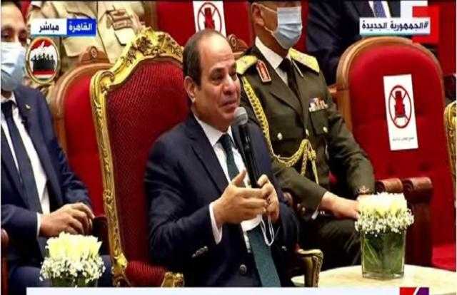 السيسي لماجدة زكي وخالد الصاوي: «عيشوتنا في الواقع اللي بتعيشه أسر الشهداء»