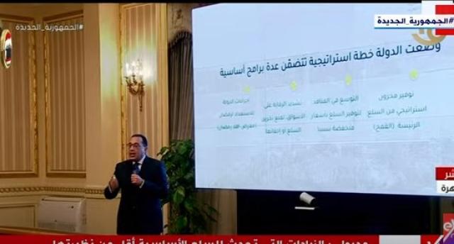 رئيس الوزراء يطمئن المواطنين: «مفيش داعي لشراء وتخزين السلع»