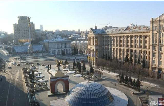 مشاهد حية للعاصمة الأوكرانية مع تواصل الغزو الروسي «فيديو»