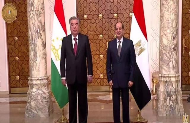 «السيسي» يشهد توقيع عدد من مذكرات التفاهم مع رئيس طاجيكستان