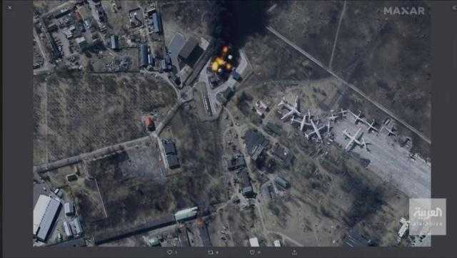 شاهد.. قصف أحد المصانع الأوكرانية بشكل مكثف