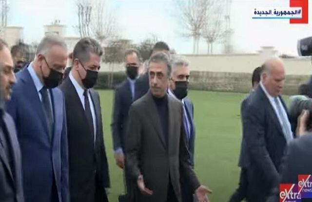 بعد قصفها.. رئيس الوزراء العراقي يتفقد أربيل «فيديو»
