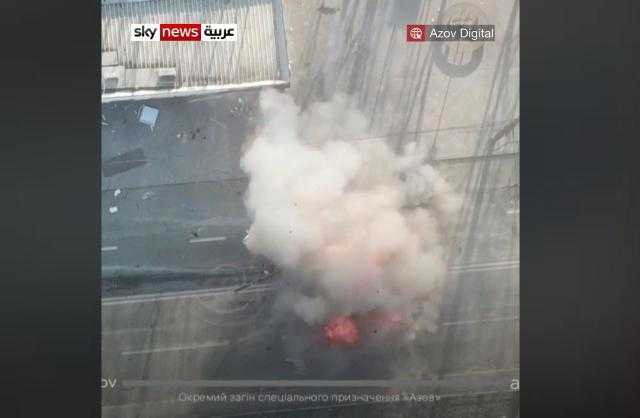 لحظة تفجير دبابة روسية وهروب قائدها في اللحظة الأخيرة «فيديو»