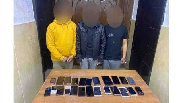 سقوط عصابة المحمول في حدائق القبة