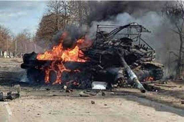 شاهد.. لحظة سقوط قذيفة روسية غرب «كييف»