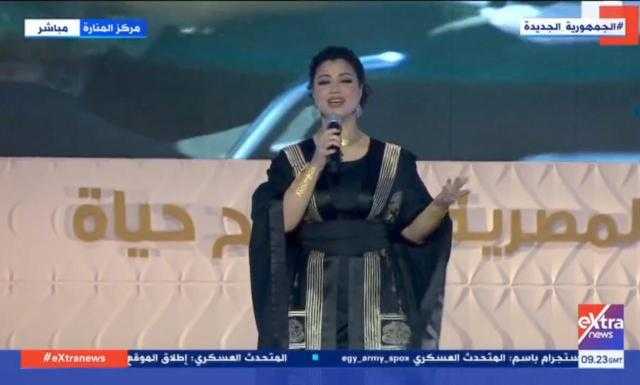 أمام الرئيس.. نسمة محجوب تبدع في أغنية «مفتاح الحياة»