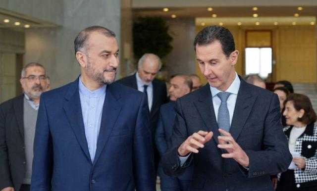 وزير الخارجية الإيراني يطلع الرئيس السوري على مجريات الملف النووي