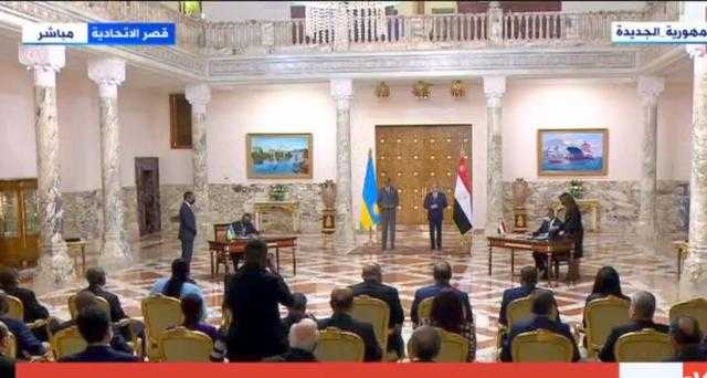 السيسي يشهد توقيع عدد من مذكرات التفاهم مع نظيره الرواندي