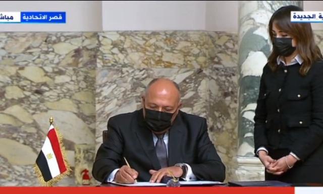 بمجال «دعم الرياضة».. سامح شكري يوقع مذكرة تعاون مع نظيره الرواندي