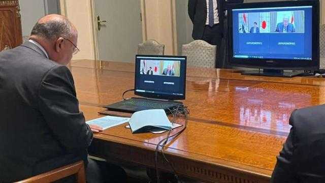 وزير الخارجية يبحث مع نظيره الياباني العلاقات الثنائية عبر الفيديو كونفرانس