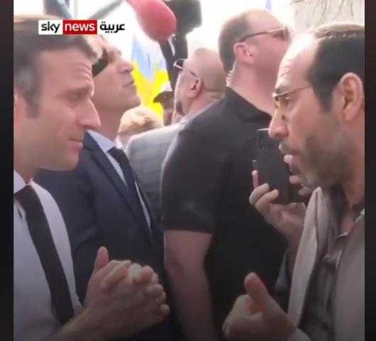 مواطن فرنسي يشتكي للرئيس ماكرون من ارتفاع الأسعار «فيديو»