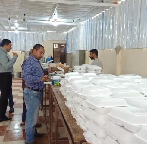 أثناء تجهيز وجبات الصائمين