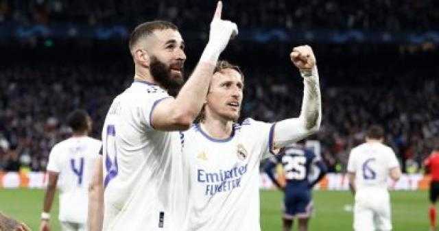 الدوري الإسباني| ريال مدريد يتقدم بهدف بنزيما على سيلتا فيجو بالشوط الأول
