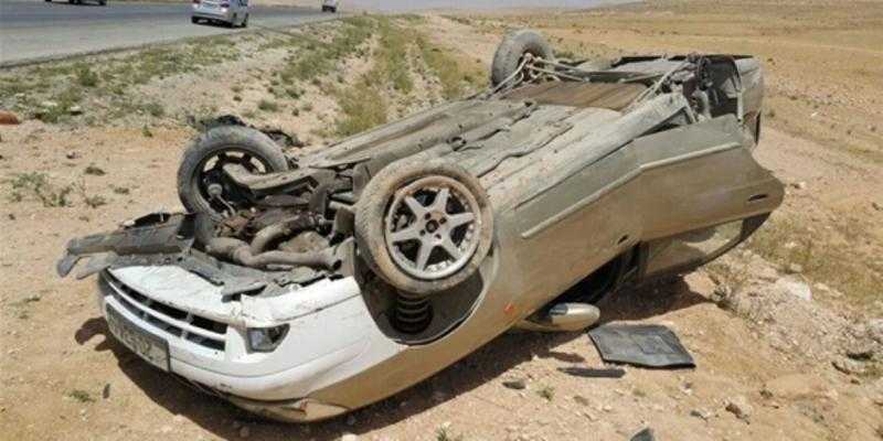 إصابة 6 أفراد من أسرة واحدة في حادث انقلاب سيارة بطريق سفاجا – الغردقة
