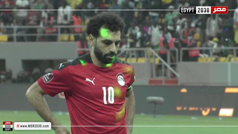 محمد صلاح في مباراة مصر والسنغال 