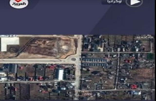 شاهد.. حجم الدمار بمدينة بوتشا الأوكرانية