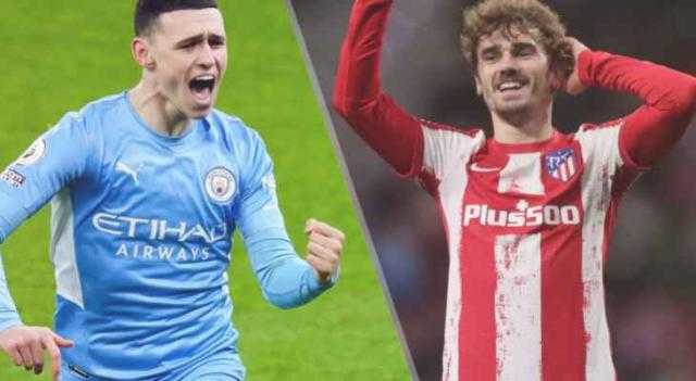 بث مباشر .. مباراة مانشستر سيتي وأتليتكو مدريد بدوري أبطال أوروبا