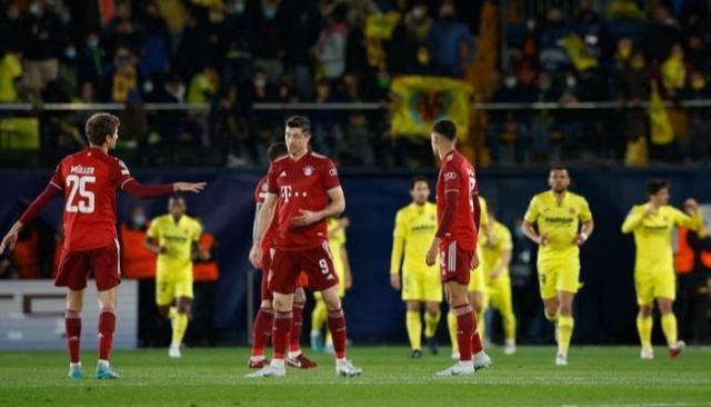 دوري أبطال أوروبا.. فياريال يتقدم على بايرن ميونيخ في الشوط الأول