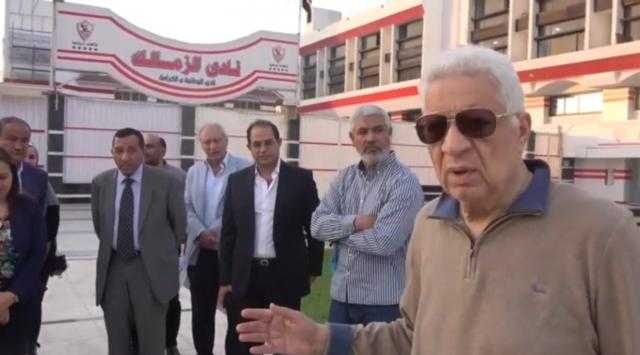 مرتضى منصور يعرض مقطعًا للخطيب ويتهمه بسرقة ميدالية «فيديو»