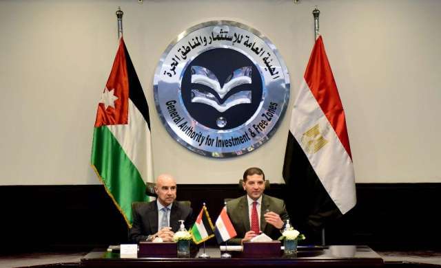 جانب من لقاء رئيس هيئة الاستثمار ووزير الاستثمار الأردني