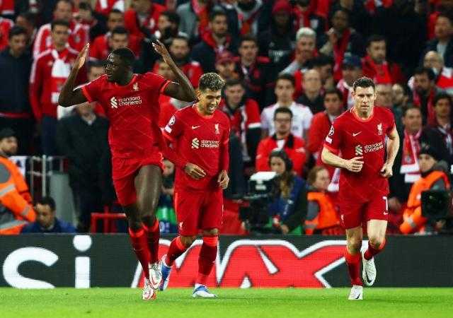 ليفربول وبنفيكا.. التعادل الإيجابي يسيطر على الشوط الأول