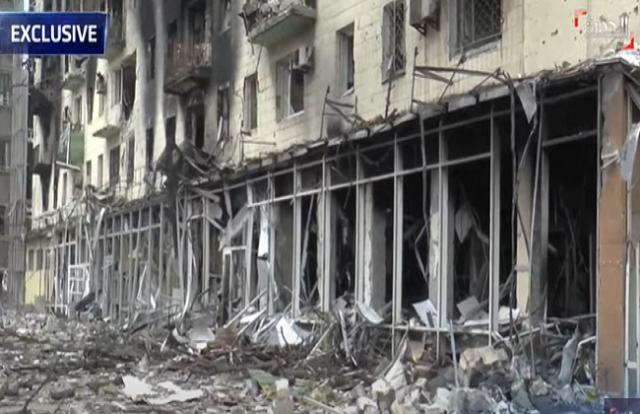 كيف بدت ماريوبول الأوكرانية بعد تواصل القصف الروسي عليها؟.. «فيديو»