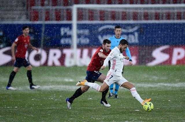 مباراة ريال مدريد وأوساسونا في الدوري الإسباني بث مباشر