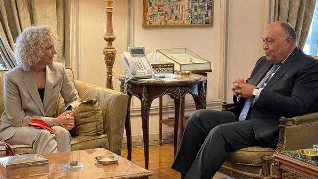 وزير الخارجية يلتقي المبعوثة الألمانية الخاصة لعمل المناخ الدولي