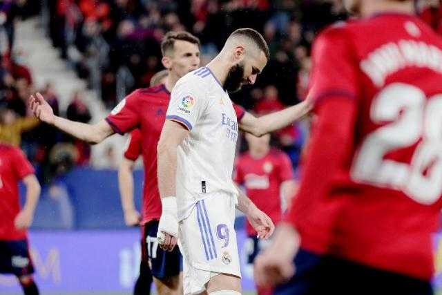 ريال مدريد يتخطى عقبة أوساسونا بثلاثية وبنزيما يهدر ركلتي جزاء