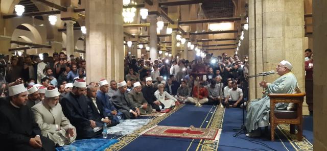الدكتور عمر هاشم بالجامع الأزهر