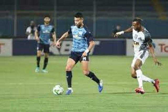 مازيمبي يتقدم بهدفين على بيراميدز في الشوط الأول