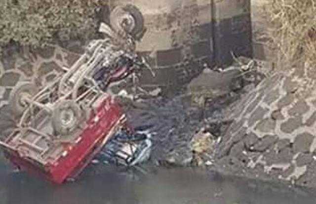بالأسماء.. إصابة 3 أشخاص إثر انقلاب تروسيكل بترعة في قنا