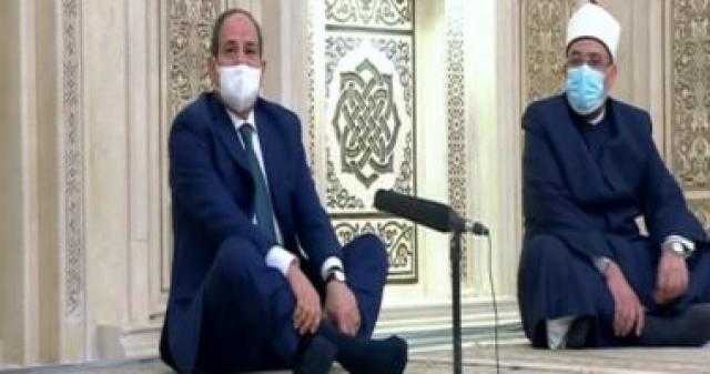 السيسي عن تطوير مسجد الحسين: حريصون على عدم الاقتراب من أي أثر.. فيديو