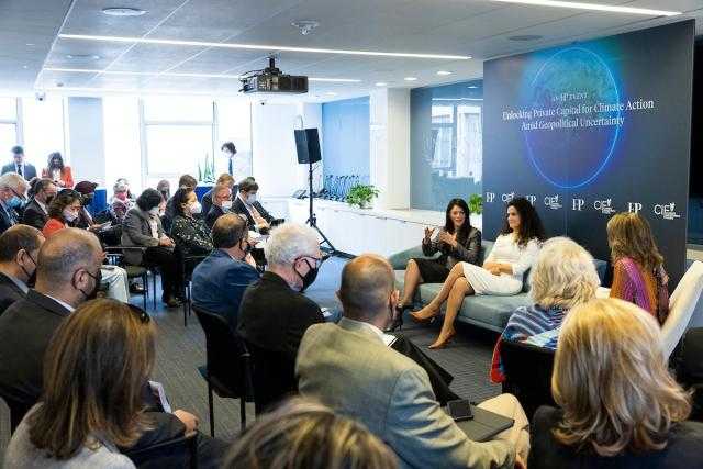 وزيرة التعاون الدولي تُشارك في جلسة لمؤسسة فورين بوليسي حول تشجيع القطاع الخاص