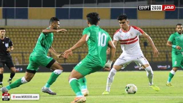 المصري يتقدم على الزمالك بالهدف الأول