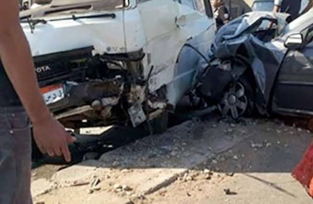 مصرع وإصابة 5 أشخاص في حادث تصادم بطريق القاهرة الإسكندرية الزراعي