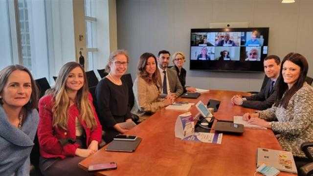 وزيرة التعاون تبحث مع البنك الدولي بواشنطن تطورات إعداد تقرير المناخ بمصر