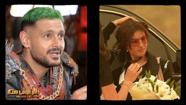 رامز جلال يسخر من حذاء ميساء: «ده ماركة هامر»