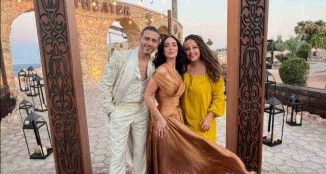 شاهد.. الصور الأولى من حفل زفاف محمد فراج وبسنت شوقي