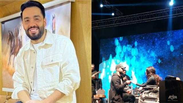 جبر الخواطر.. رامي جمال يحقق حلم عروسين من ذوي الهمم