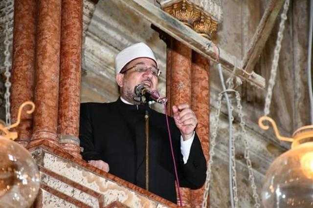 وزير الأوقاف: تخصيص خطب هذا الشهر للحديث عن أهمية الاقتصاد