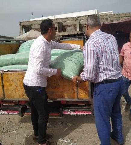 إجهاض محاولة تهريب 200 طن قمح محلى في مدينة التل الكبير