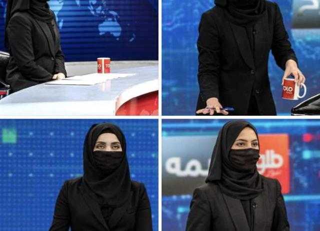 بعدما فرضته «طالبان» إعلاميات أفغانيات تظهرن مرتديات «الحجاب»