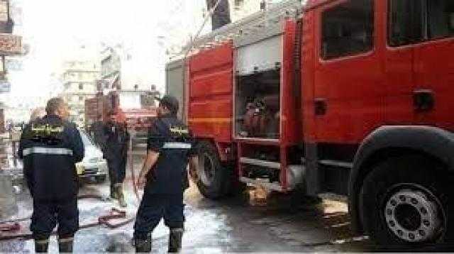 بدون خسائر بشرية.. نشوب حريق في محل بقالة بـ ”الظاهر”