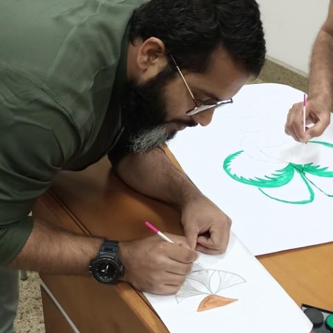 أثناء ورشة العمل