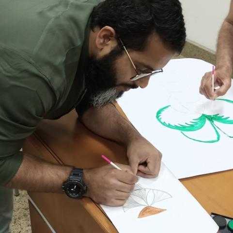 «القومي للحضارة» ينظم ورش عمل عن «رسم الزخارف النباتية» للزائرين