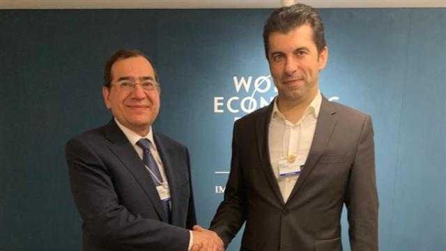 وزير البترول يلتقي رئيس وزراء بلغاريا في دافوس